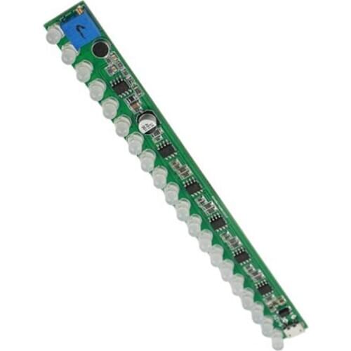 Mono Voice LED Level Indicator Music Melody Spectrum Light o Sensor Light Adjustable Sensitivity 20LED