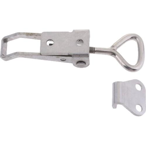 304 Grade Stainless Steel Polished Hardware Door Locker Hatch Anti-Rattle Latch Fastener Type 3