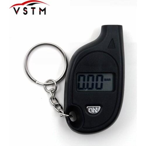 Portable Tire Pressure Mini Keychain Digital LCD 2-150 PSI Tire Tyre Wheel Air Pressure Gauge Tester Procession Tool Monitor New