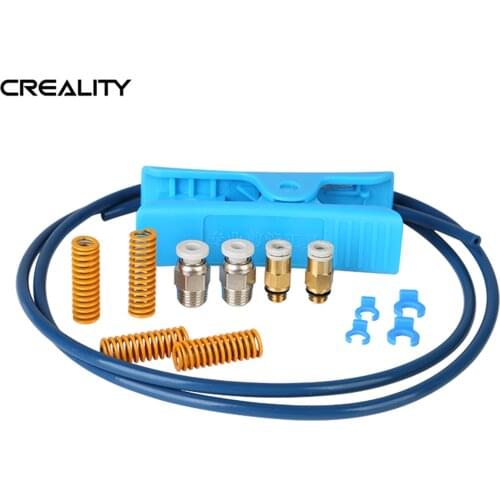 Creality Capricorn Premium XS Bowden PTFE Tube 1M and Pneumatic Fittings Kit with Tube Cutter Die Spring for 1.75mm Filament 3D