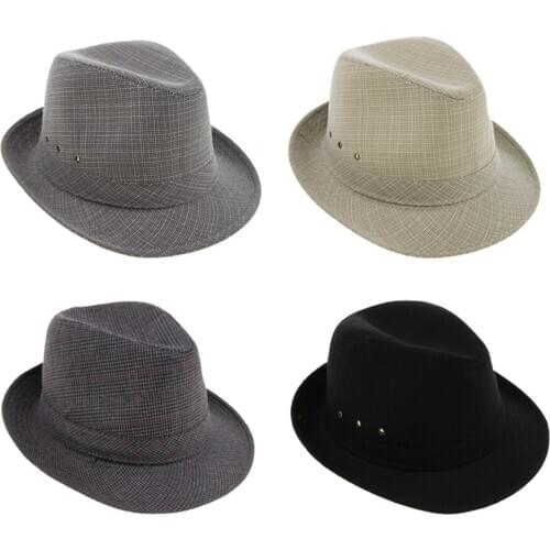 Fishing Caps Mens Womens Cap Unisex Linen Hat Summer Fedora Irish Panama Trilby Beach Party Cowboy Sun Hats