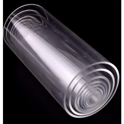 5pcs 20cm Length OD 16-50mm Transparent Plexiglass Tube Acrylic Tube PMMA Fish Tank Aquarium Supplies Hydroponics Water Pipe