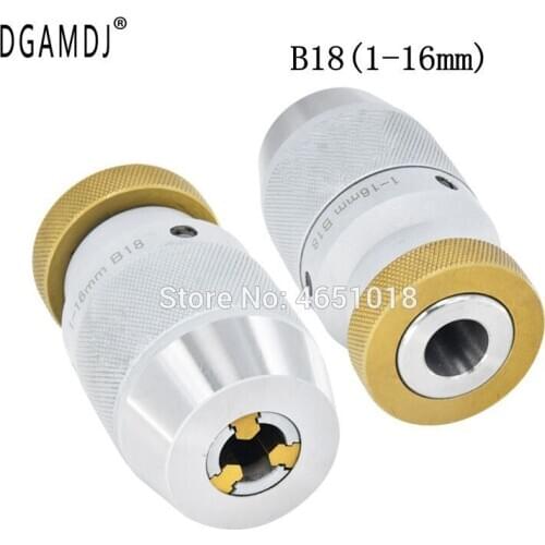 High-Precision B18 1-16mm Drill Chuck, Self-Tightening Keyless, Suitable For CNC Lathes, Milling Machines And Drilling Machines