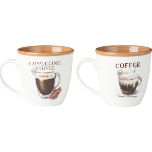 2'li Coffee Cup Pad Luxury Nordic Tea Milk Turkish Stone Mortar Espresso Porcelain Ceramic Creative Retro Handle Cup