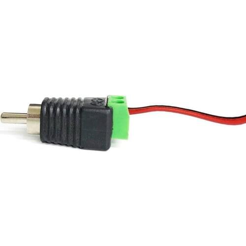 10pcs RCA Connector Plug Phone Speaker Wire Cable to Professional RCA Jack Block to Male Adapter Audio Terminal Plug N9J3