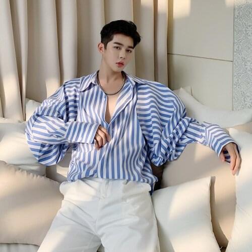 Мужские полосатые рубашки Clearluv China At AliExpress