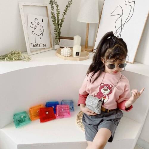 Kids Purses and Handbags 2021 Summer PVC Jelly Transaprent Crossbody Bags for Baby Girls Clear Purse Toddler Wallet
