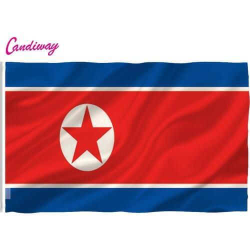 North Korea Country Flag 3 x 5 foots International Banner Office/Activity/parade/Festival/Home Decoration 2016 New fashion