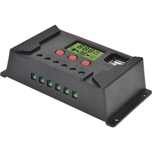 Alternator for wind generator gerador de energia PWM LCD Solar Charge Controller 12V 24V 10A Battery Charge Regulator with 2