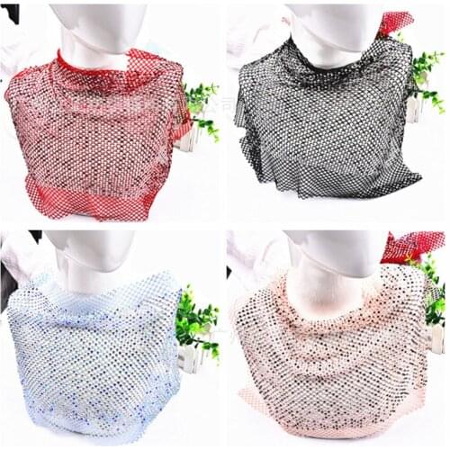 Crystal Mesh Environmental Protection Hot Diamond Underwear Vest Headdress Accessories Shawl Clothing Accessories Diamond Decora