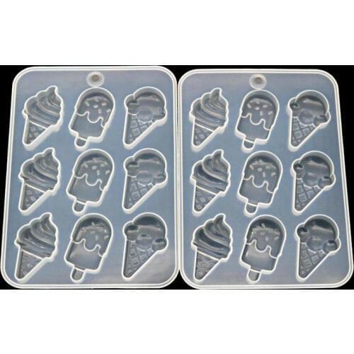 Kawaii Popsicle Silicone Molds DIY Epoxy Resin Ice Cream Cabochon Tools Mould Handmade Jewelry Craft Dried Flower Charms