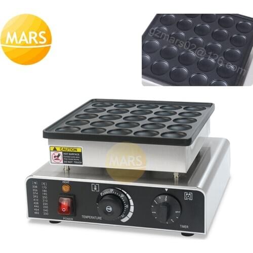 Commercial Electric 110V 220V Non-stick Poffertjes Grill Machine, Mini Dutch Pancakes, 25 Hole Dorayaki Machine Egg Cake Oven