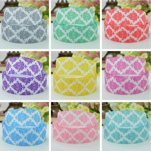 10 Yards 22mm 7/8" Pretty Flowers Girls Printed grosgrain ribbon hair bow Headwear DIY hair accessories retail B0929