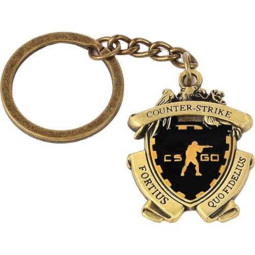 Hot Game CS GO Shooting Medal Keychain Metal Counter Strike Keyring Men Jewelry For Fans Gift Souvenir Classic Accessories