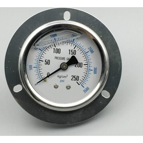 M14*1.5 Thread Axial Belt Edge Hydraulic pressure gauges,Digital Pressure Gauge,micro pressure meter with oil 0.1mpa~60mpa