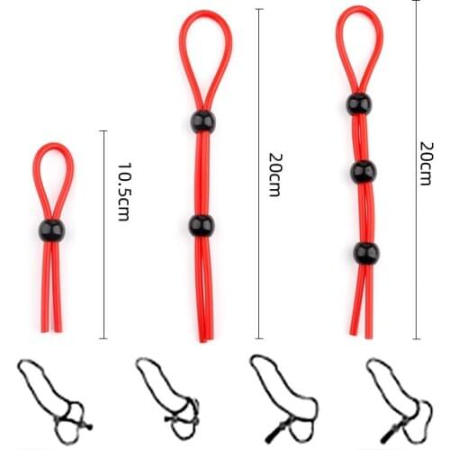 Reusable Cock Ring Rope Dildo Penis Rings Dick Erection Sex Toys For Men Delay Ejaculation Lock Sperm Scrotum Ball Stretcher