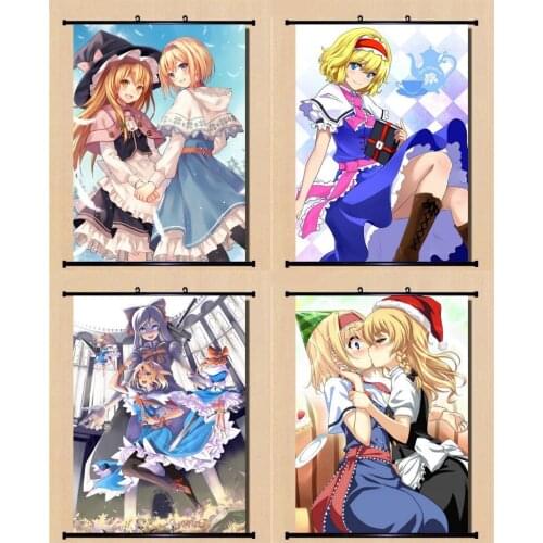 Cartoon TouHou Project Anime Alice Margatroid Printed Poster Scroll Picture Cosplay Prop Wall Decor Boy Girl Gift 1pcs