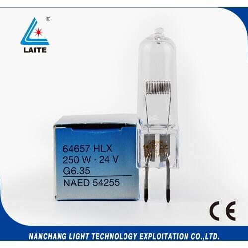 Original HLX64657 EVC 24V250W halogen lamp 24V 250W overhead projector microscope halogen bulb free shipping-10pcs