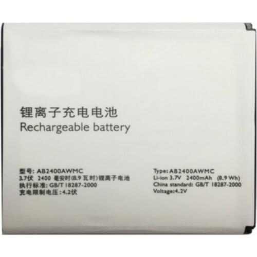 Original AB2400AWMC battery 2400mAh 3.7v 8.9WH for PHILIPS CTW6500 CTW732 CTW832 Cellphone batteries
