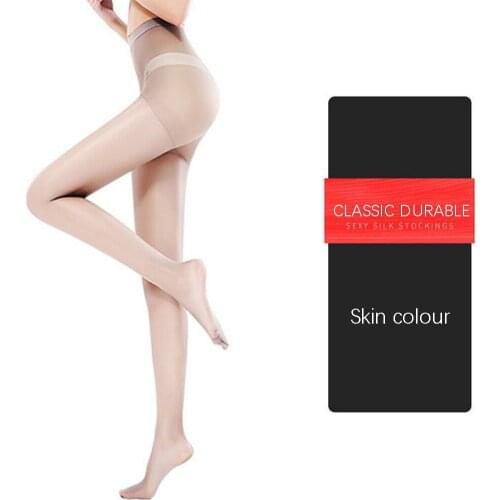 Translucent Invisible Stockings Women Office Black Elastic Silky Anti-hook Stockings Medias De Mujer Women Sexy Silk Stocking
