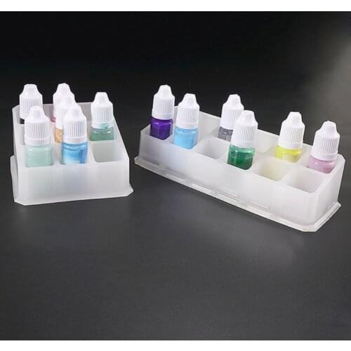 Crystal Epoxy Mould DIY Manual Storage Box Highlight 9/12 Square Storage Boxes Silicone Mold Dried Flower Resin Decorative