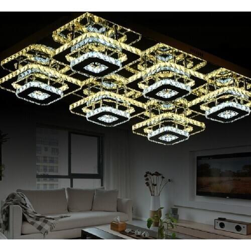 Luxury modern crystal led ceiling light, living room bedroom home and business leisure Ceiling lamp indoor lighting AC110-240V