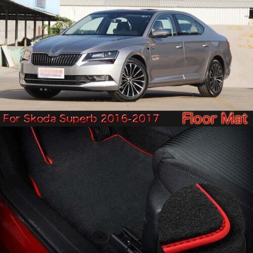 High Quality Soft Nylon Custom Made Non Slip Heavy Duty Floor Carpet Mat Rugs For Skoda Superb 2016-2017