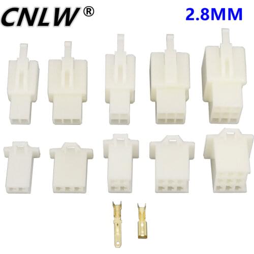 1 Set 2/3/4/6/9 Pin DJ7021A~DJ7091A-2.8 with terminals Electrical Wire Connectors Plug ABS Automobile Connector