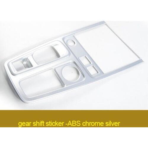 For Citroen c5 Aircross ABS chrome silver carbon fiber gear shift sticker 1pc