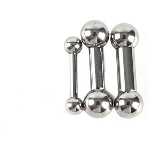 1pc Stainless Steel Balls Straight Barbell Ear Piercing Bar Steel Tragus Nipple Ring for Men Women Barbell Stud Earrings