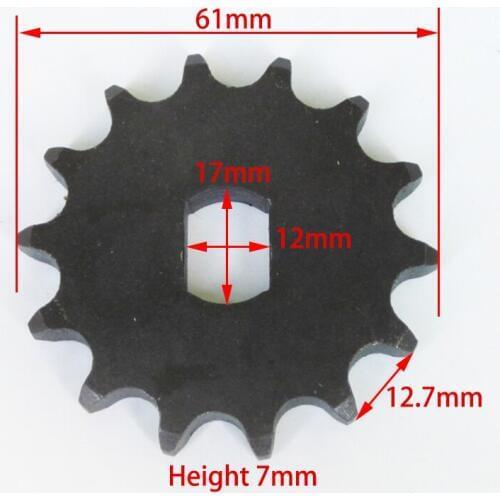 14 Tooth Sprocket Pinion Gear fit 428 Chain Unite Motor 1418 1020Z Electric Scooter