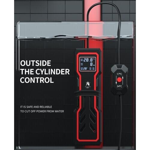 2021 fish tank heater Aquarium Submersible Auto Temperature Heater Fish Tank LCD Display Water Constant Temperature Heating Rod