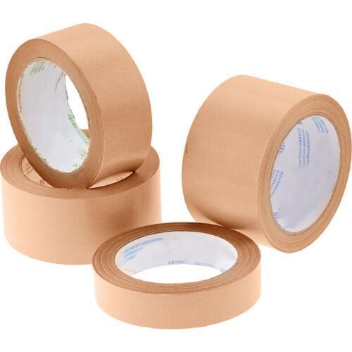 30m High Adhesive Kraft Paper Tape Bundled Adhesive Paper Tapes Sealed Carton Painting Sticker For Packaging Tools