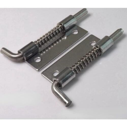 304 Stainless Steel loaded Hinge bisagras Security Spring bolt Barrel Latch for Industrial Welding Distribution Cabinet Hardware