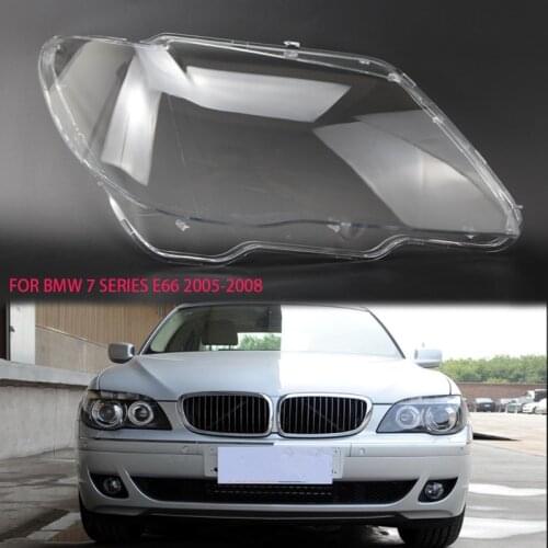 E66 lens lampshade Lens transparent housing Headlight lampshade protection PC shell car hood light FOR BMW 7 Series 2005-2008