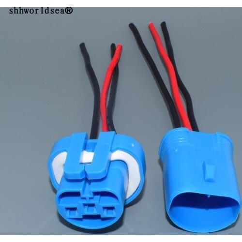 Worldgolden 9007 9004 Female male Adapter LED Bulb Lamp Light Wire Connector Plug Socket Holder HB5