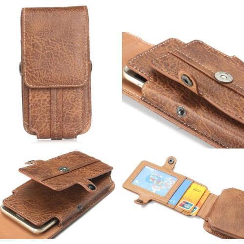 PU Leather Waist Belt Clip Hook Loop Phone Case For Galaxy J4+ J6+ J7 Prime J2 Pro A7 A6 A6+ A8 A8+ A9(2018) J8 J2 J4 Core J7