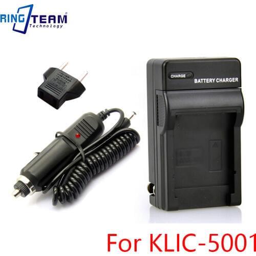Travel KLIC-5001 K5001 Battery Charger with Car Adapter for Kodak Cameras Easyshare P850 P880 DX6490 DX7440 DX7590 DX7630 Z730