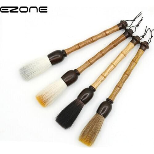 EZONE Traditional Chinese Writing Brushes White Clouds Bamboo Wolfs Hair Writing Brush Super Large Hopper-shaped Writing Brush