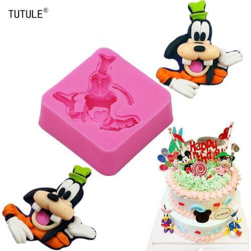 Gadgets-The New Cartoon Character Cake DecorationMold 3D Silicone Mold Soap Clay Chocolate Jelly Sugar Paste Fondant Mold