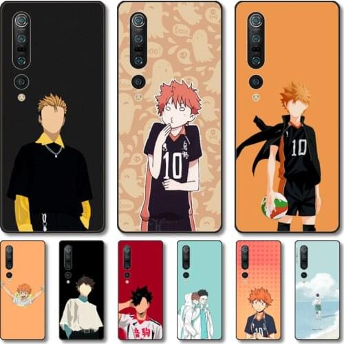 Haikyuu volleyball Phone Case For Xiaomi MI 11 10 9 5g Lite Ultra Pro Note S Black Shell Cover