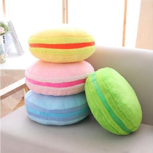 Creative comfortable delicious Macarons Pillow realistic interesting Macarons Plush toys sofa Cushion