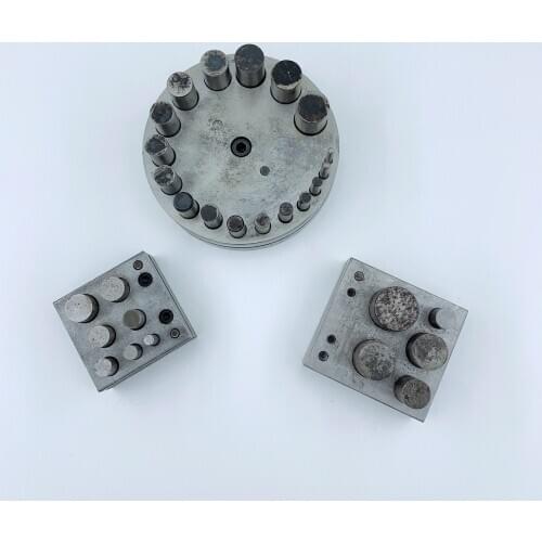 Jewelers Disc Cutter Punch Set 7 holes Metal Circle round mold Cutting Punching jewelry Tools