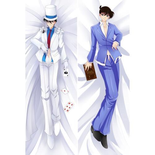 Japanese Anime Detective Conan character Kaitou Kiddo & Conan Edogawa Dakimakura throw pillow cover Hugging Body pillowcase
