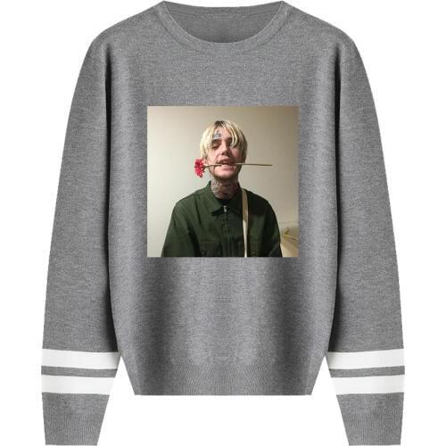 New sweater lil peep Rose Sweater autumn Streetwear Sweater Fashion Print pullover Classic knitted o-neck Sweater Lovers Sweater