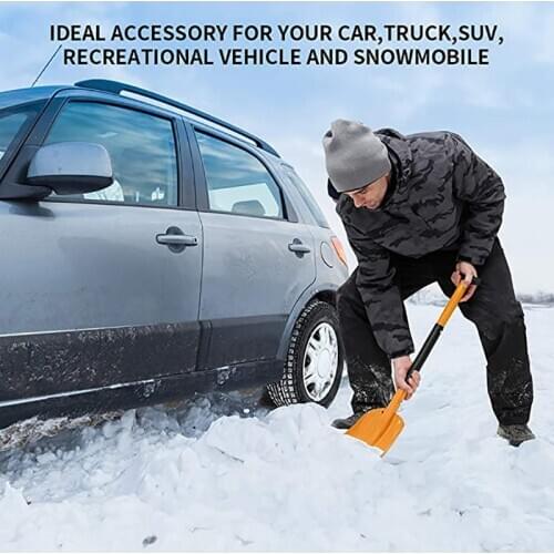 Adjustable Portable Color Telescopic Aluminum Snow Shovel Light Aluminum Snow Shovel Extension Version Of Snow Shovel