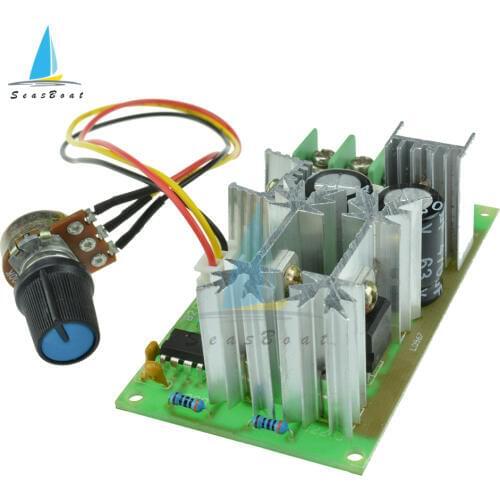 DC 10-60V Motor Speed Control Regulator PWM Motor Speed Controller Switch 20A Current Regulator High Power Drive Module 12V 24V