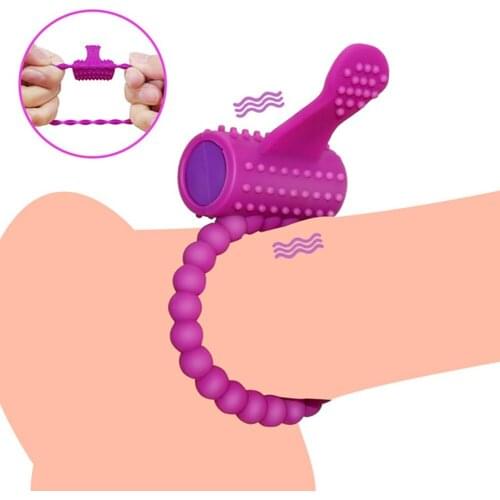 Couple Sexy Toy, Elastic Delay Ring, Vibrating Cock Stretchy Intense Clit Stimulation, Premature Ejaculation Lock Vibrator