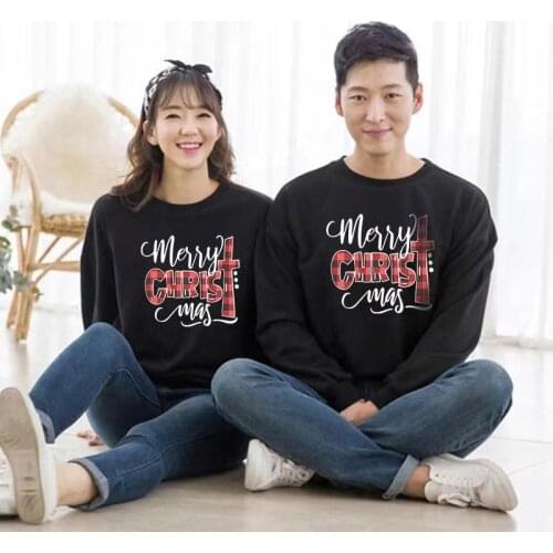Family Sweatshirt Christmas Mother Father Daughter Son Couple Matching Clothes Dad Mom Kids Boy Girl Baby Winter Autumn Outfitst