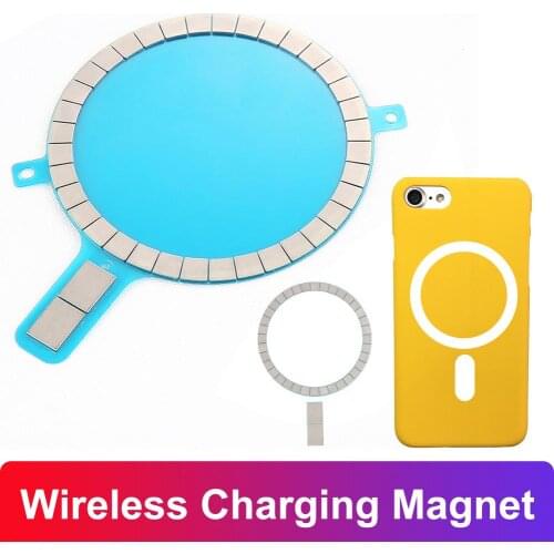 Phone Wireless Charging Magnet Strong Magnetism For IPhone 12 Pro XR XS Max 8 12 Mini Phone Case Strong Magnetic Magsafing Back